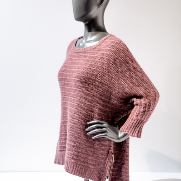ZADIG AND VOLTAIRE BOXY RIB CASHMERE SWEATER - Picture 4 of 5